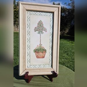 Framed Botanical Topiary Wall Art